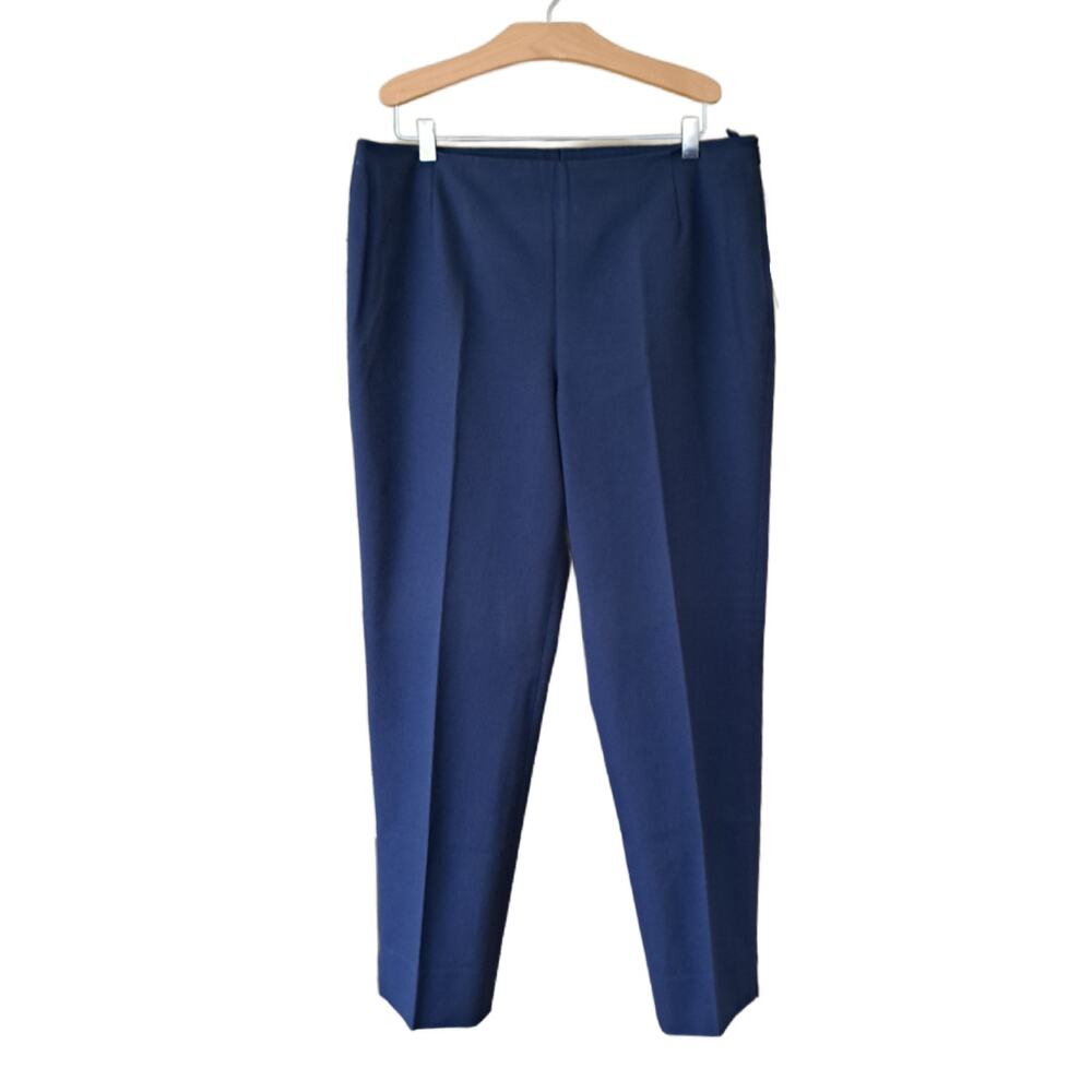 LAFAYETTE 148 Jodhpur Cloth Cropped Pants Size 10 Ink Blue MSRP $489 - Picture 8 of 13
